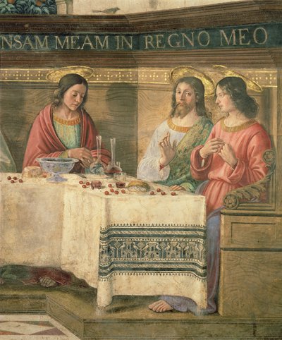 The Last Supper (detail) by Domenico Ghirlandaio